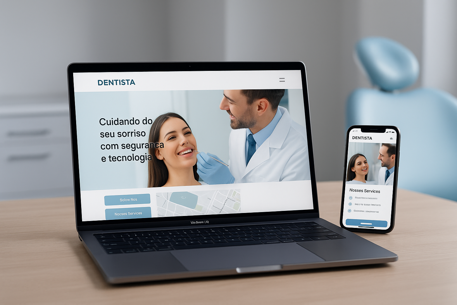 Página de Apresentação para Dentista